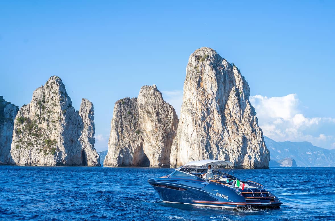 Full Day from Amalfi Coast to Capri aboard the Riva-Rivarama